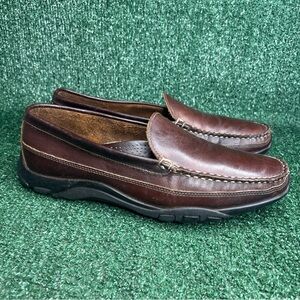 Allen Edmonds Boulder Brown Leather Loafers Driving Shoes Men's 11 EEE Wide